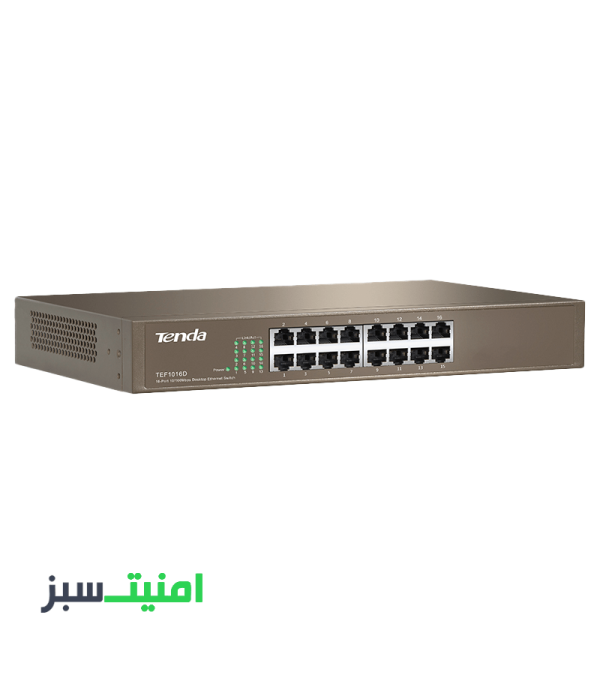 خرید سوئیچ 16 پورت تندا مدل Tenda TEF1016D