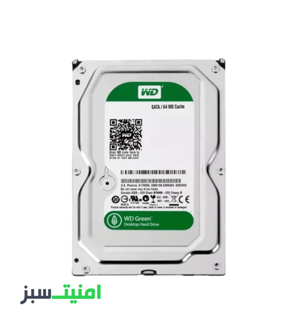 خرید هارد دیسک اینترنال وسترن دیجیتال مدل 1TB WD10EARX ظرفیت 1ترابایت