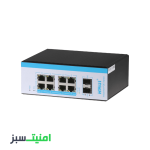 خرید سوئیچ 8 پورت گیگ PoE صنعتی HRUI HR600-AFGM-82S