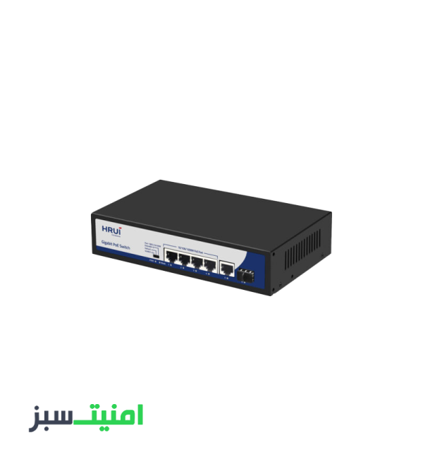 خرید سوئیچ 4PoE پورت HRUI HR901-AXG-411NS-120